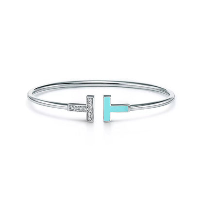 [Regalia Jewels]T BRACELET 1.8MM TURQUOISE DIAMOND SILVER