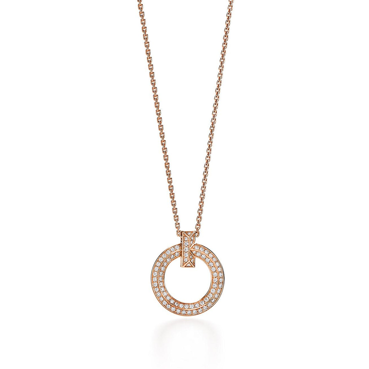 [Regalia Jewels]T1 CIRCLE DIAMOND PAVED MEDIUM NECKLACE
