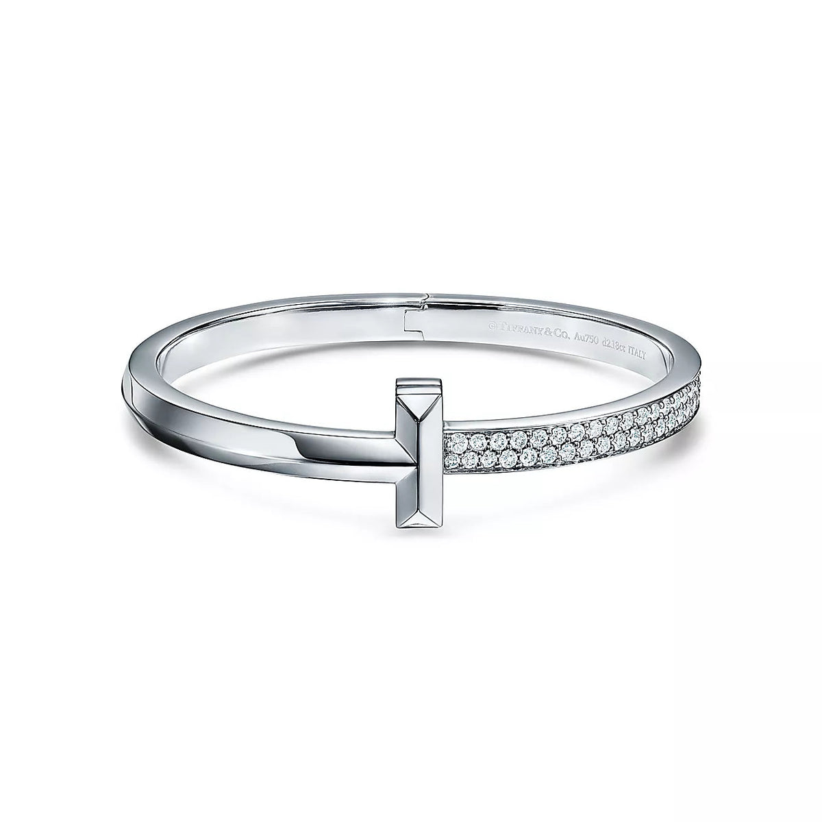 [Regalia Jewels]WIDE DIAMONDS HINGED BANGLE