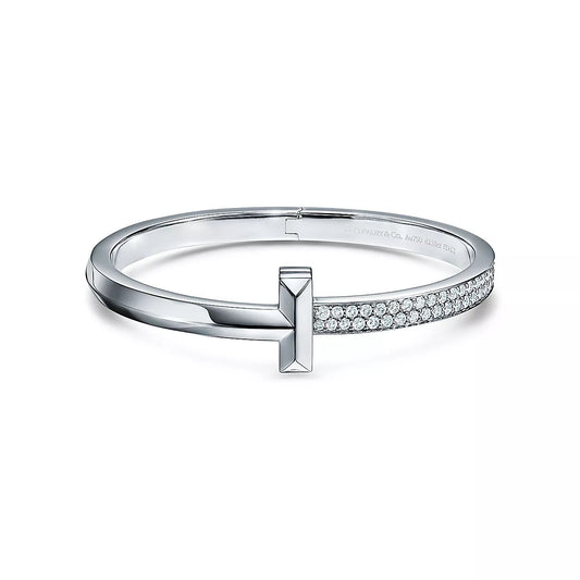 [Regalia Jewels]WIDE DIAMONDS HINGED BANGLE