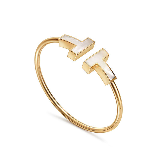 [Regalia Jewels]T WIDE MOP OPEN BRACELET