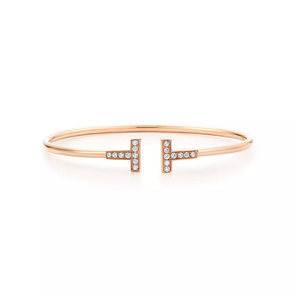[Regalia Jewels]T BRACELET PINK GOLD 1.8MM DIAMOND