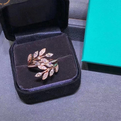 [Regalia Jewels]VICTORIA DIAMOND VINE BYPASS RING PINK GOLD