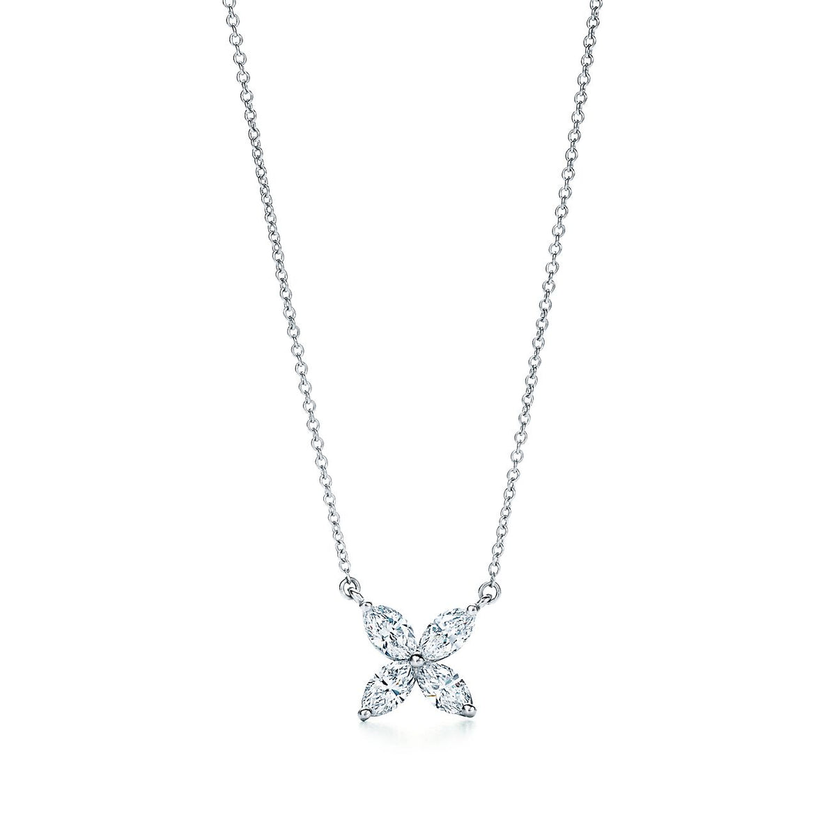 [Regalia Jewels]PLATINUM AND DIAMOND VICTORIA PENDANT NECKLACE