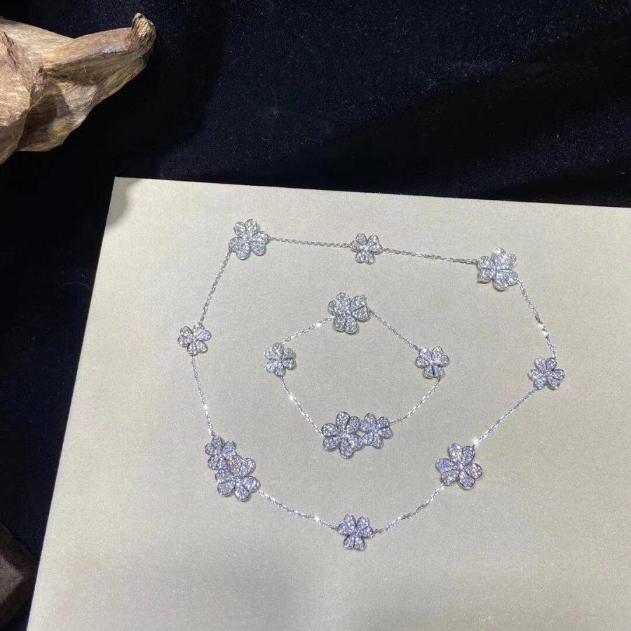 [Regalia Jewelry]FRIVOLE SILVER 5 FLOWERS BRACELET