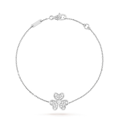 [Regalia Jewelry]FRIVOLE SILVER FLOWER DIAMOND BRACELET