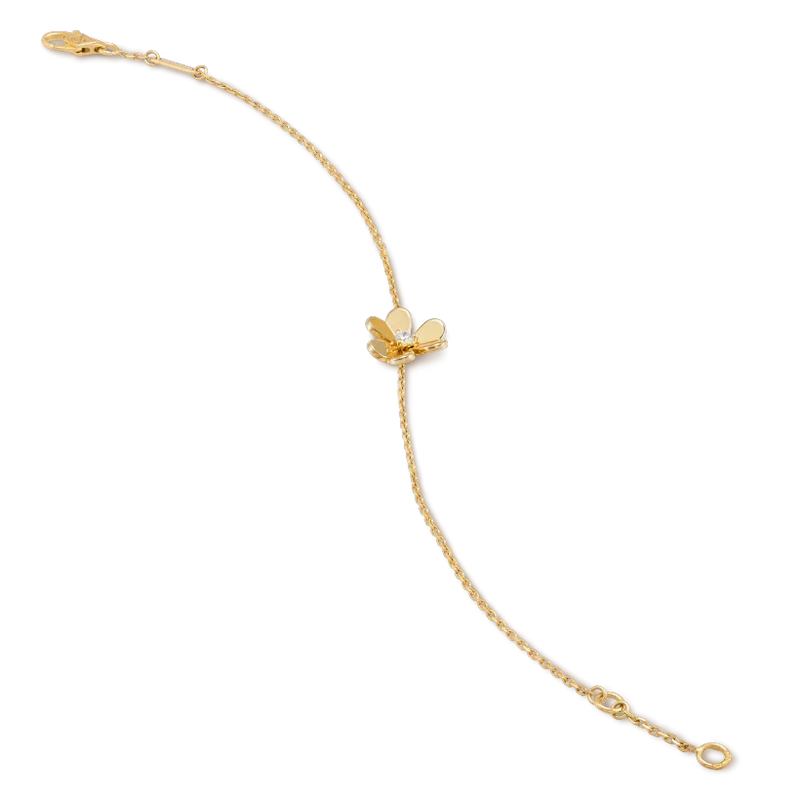[Regalia Jewelry]FRIVOLE GOLD FLOWER PINK MALACHITE BRACELET