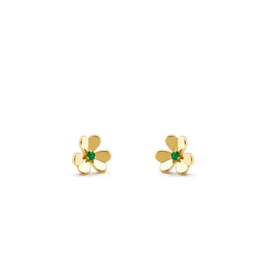 [Regalia Jewelry]FRIVOLE  FLOWER MALACHITE EARRINGS