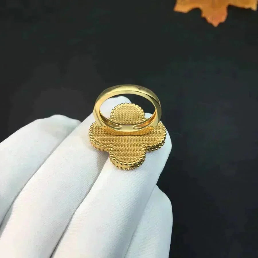 [Regalia Jewelry]CLOVER MALACHITE RING