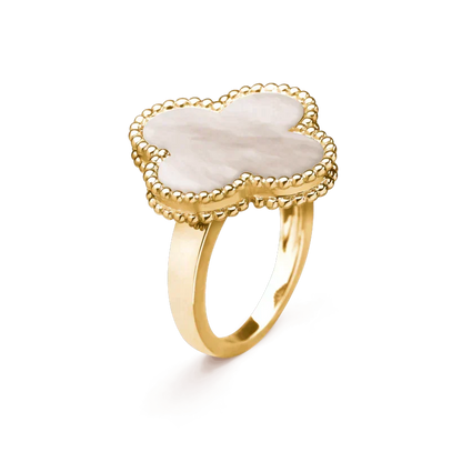 [Regalia Jewelry]CLOVER WHITE MOP RING