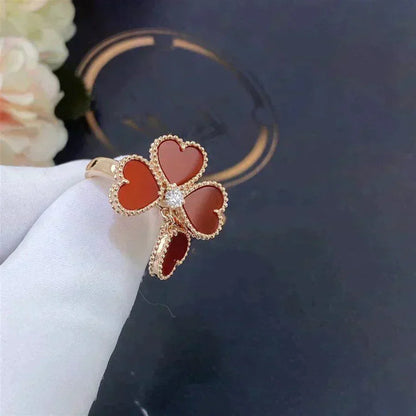 [Regalia Jewelry]SWEET CLOVER CARNELIAN RING