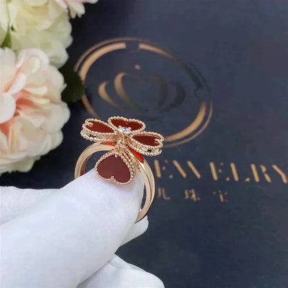 [Regalia Jewelry]SWEET CLOVER CARNELIAN RING
