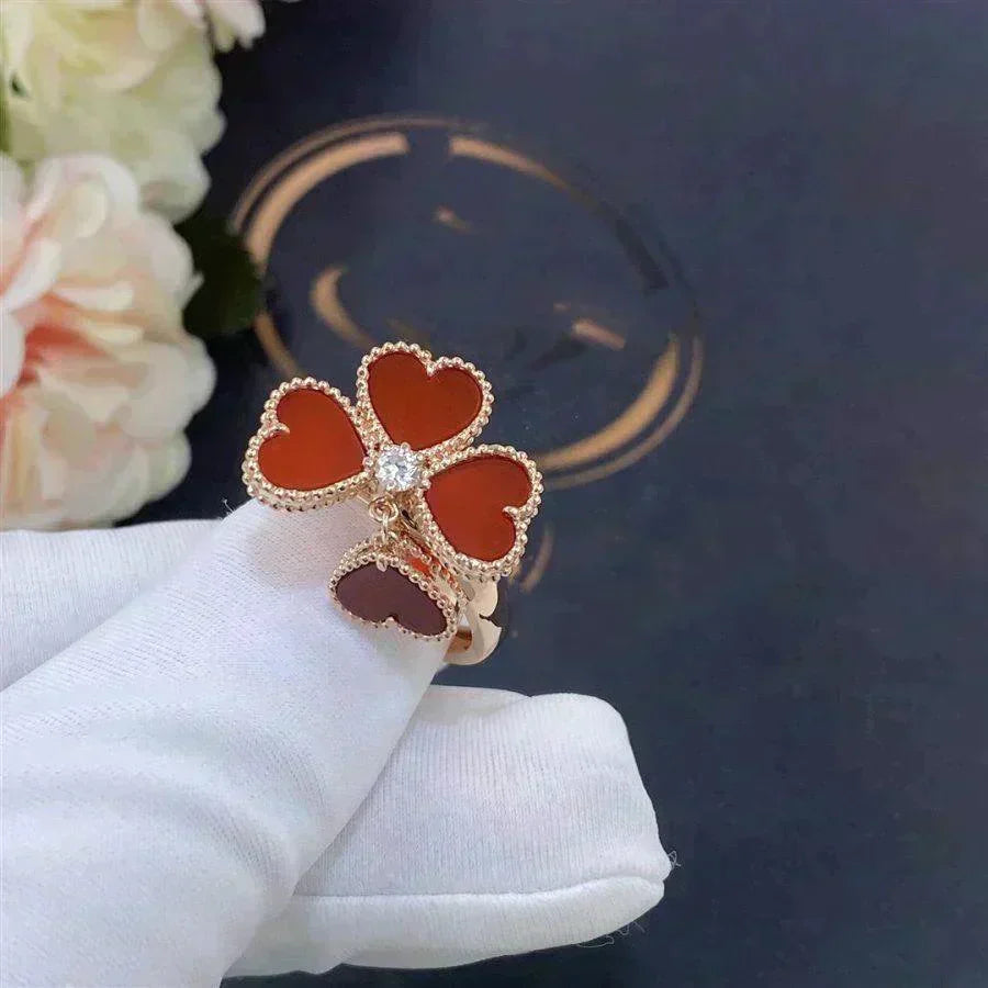 [Regalia Jewelry]SWEET CLOVER CARNELIAN RING