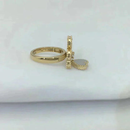[Regalia Jewelry]SWEET CLOVER WHITE MOP RING