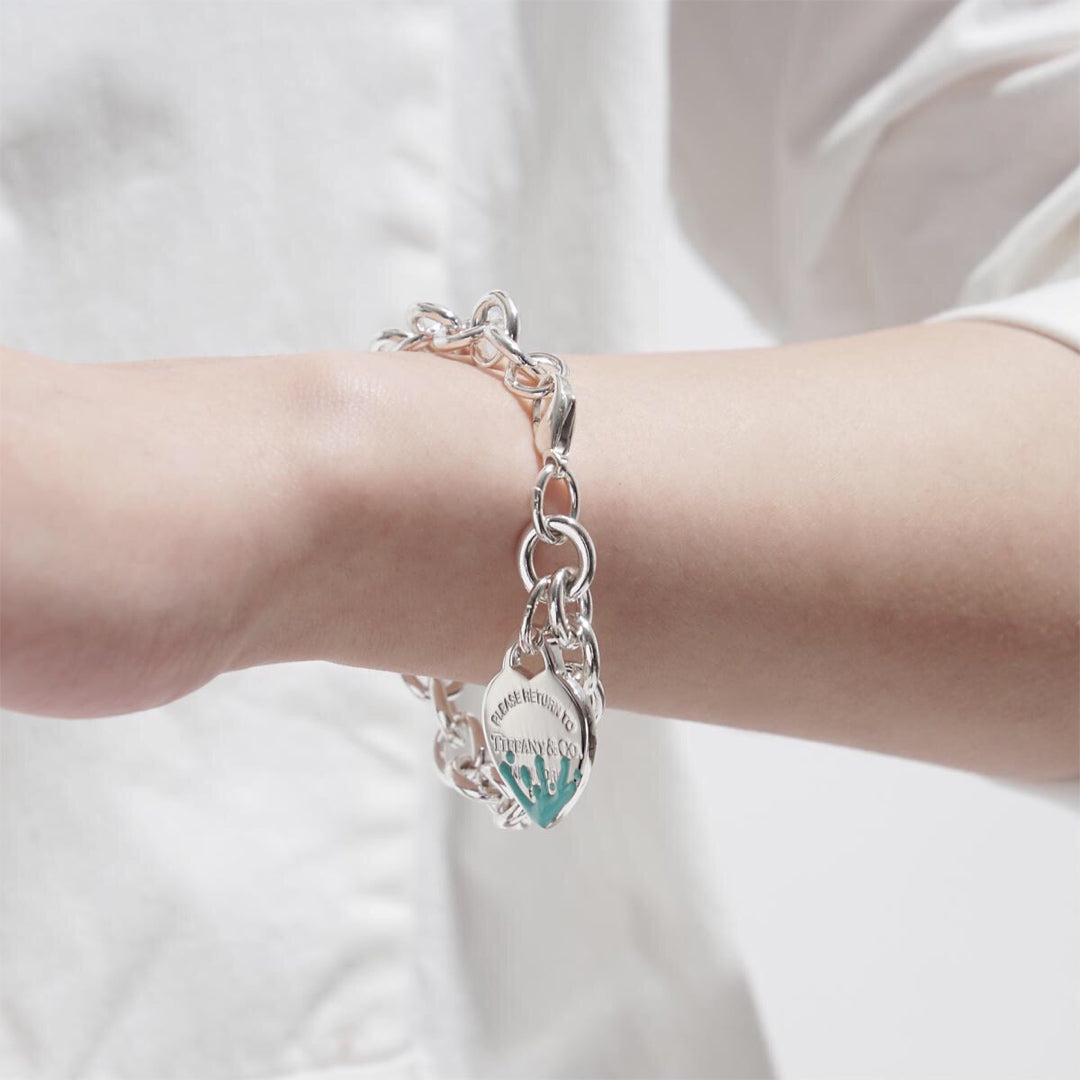 [Regalia Jewels]LOVE HEART RETURN TO TIF SILVER BRACELET