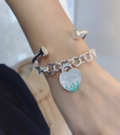 [Regalia Jewels]LOVE HEART RETURN TO TIF SILVER BRACELET