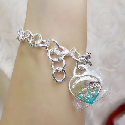 [Regalia Jewels]LOVE HEART RETURN TO TIF SILVER BRACELET