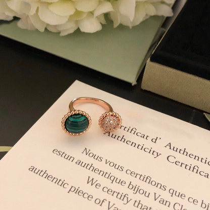 [Regalia Jewelry]PERLEE COULEURS DIAMOND ROSE GOLD BETWEEN THE FINGER RING