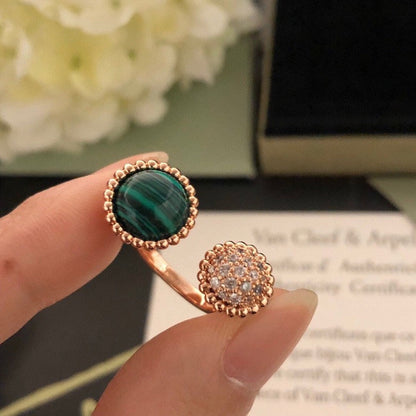 [Regalia Jewelry]PERLEE COULEURS DIAMOND ROSE GOLD BETWEEN THE FINGER RING