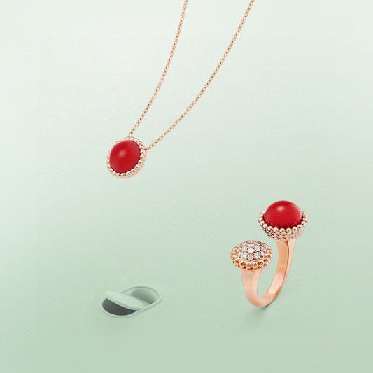 [Regalia Jewelry]PERLEE COULEURS DIAMOND ROSE GOLD BETWEEN THE FINGER RING