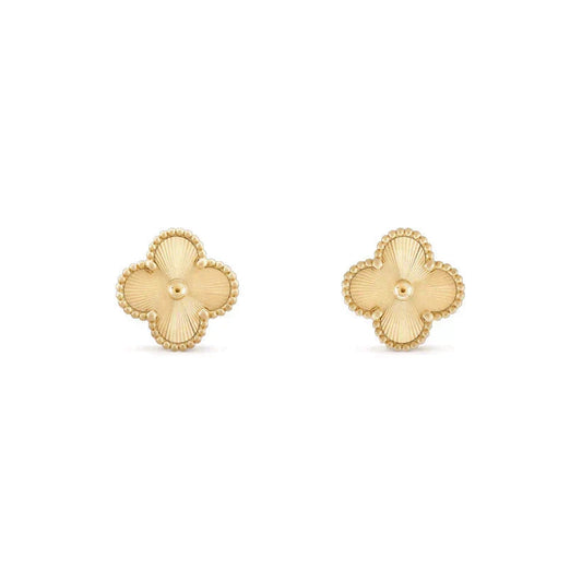 [Regalia Jewelry]CLOVER MEDIUM 1 MOTIFS LASER EARRINGS